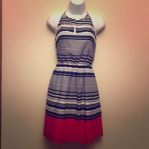 Banana Republic striped color block dress